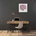 thumbnail image 3 of Zarris, Chariklia 15x15 White Modern Wood Framed Museum Art Print Titled - Fuchsia Vine II, 3 of 4