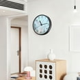 thumbnail image 6 of Voice Activated Clock with Glow Light 12 Inch Large Silent Wall Clock Battery Operated for Home Decor Wildflowers and Grasses, 6 of 8