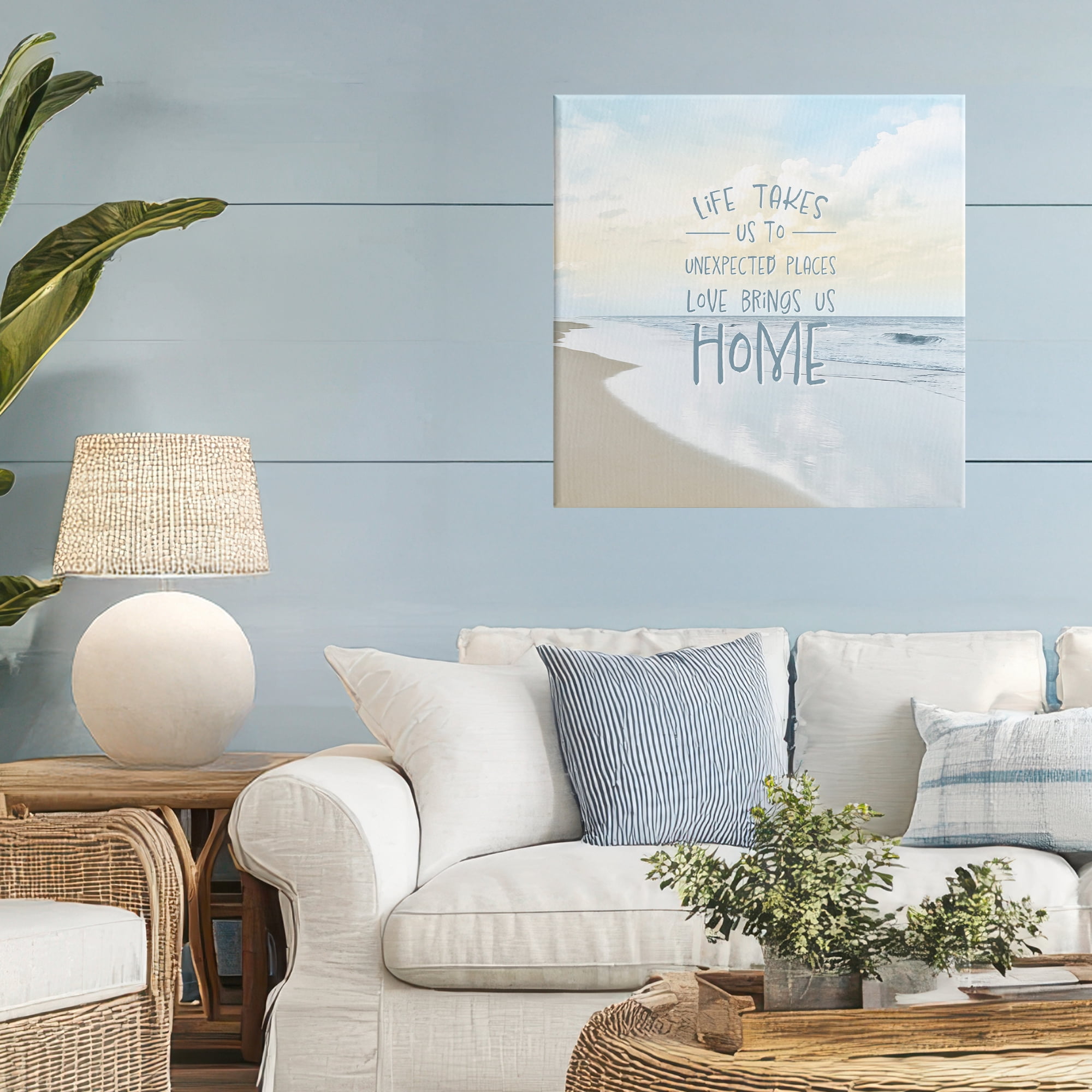 Stupell Industries Love Brings Us Home Inspiration Canvas Wall Art, design by Natalie Carpentieri