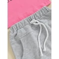 thumbnail image 6 of Bagilaanoe 2pcs Newborn Baby Boy Girl Shorts Set Short Sleeve Letter Print T Shirt Tops + Shorts 6M 12M 18M 24M Infant Casual Summer Clothes, 6 of 8