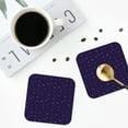 thumbnail image 5 of Kll Square Drink Coasters Set Of 4,Pu Leather Absorbent Coasters Set Decorative Coffee Cup Coasters Housewarming Gift For Home Decor-Mathematical Symbols, 5 of 9