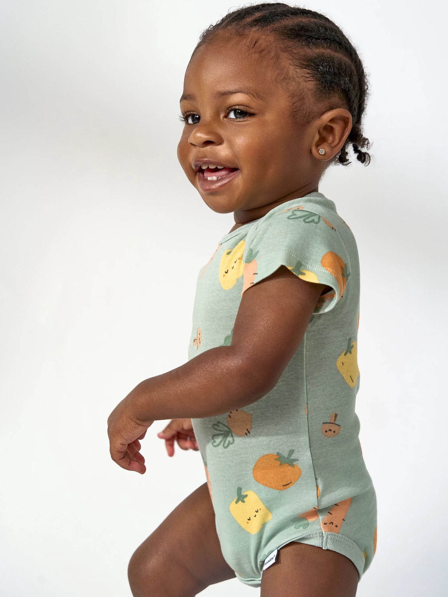 Gerber Baby Neutral Short Sleeve Onesies, 8-Pack, Sizes 0/3 Newborn - 12 Months