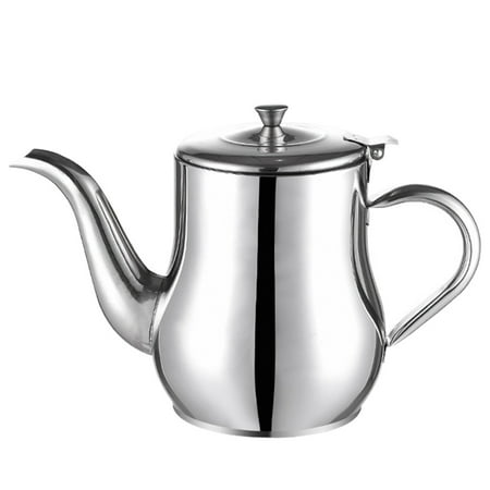

1Pc Stainless Steel Oil Container Oil Strainer Pot Oil Dispenser (Silver)