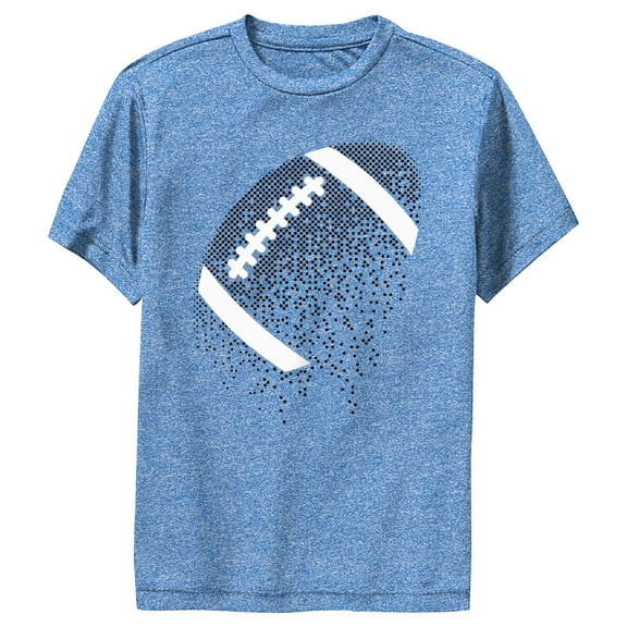 Boy's Lost Gods Football Fading Ben Day Dots Performance Graphic Tee Royal Blue Heather X Large