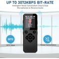 thumbnail image 4 of Voice Recorder, 64GB Digital Voice Recorder, Voice Activated Recorder with Playback, Tape Recorder Up to 3072kbps Bit Rate, Audio Recorder for Interview Meetings Lecture, 4 of 6