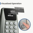 thumbnail image 3 of DESLOC Keypad Deadbolt with Display, Keyless Entry Smart Lock, Electronic Locks for Front Door, 1-Year Battery Life, Auto Lock, 100 User Codes, Easy Installation-Nickel, 3 of 7
