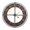 thumbnail image 1 of Reloj de pared redondo decorativo sin tictac, regalo sencillo, silencioso, elegante y minimalista. Números árabes, 1 of 9