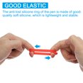 thumbnail image 4 of Unique Bargains Anti-Lost Silicone Rubber Holder, 60 Pcs Multipurpose Lanyard, Red, 4 of 7