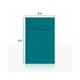 thumbnail image 2 of LUXPaper #1 Coin Envelopes w/ Moistenable Glue, Teal, 2 1/4in x 3 1/2in, 80lb, 1000/Pack, 2 of 4