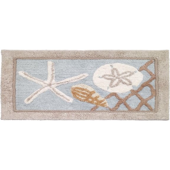Alfombra de baño Avanti Linens Seaglass 61x152 cm de algodón
