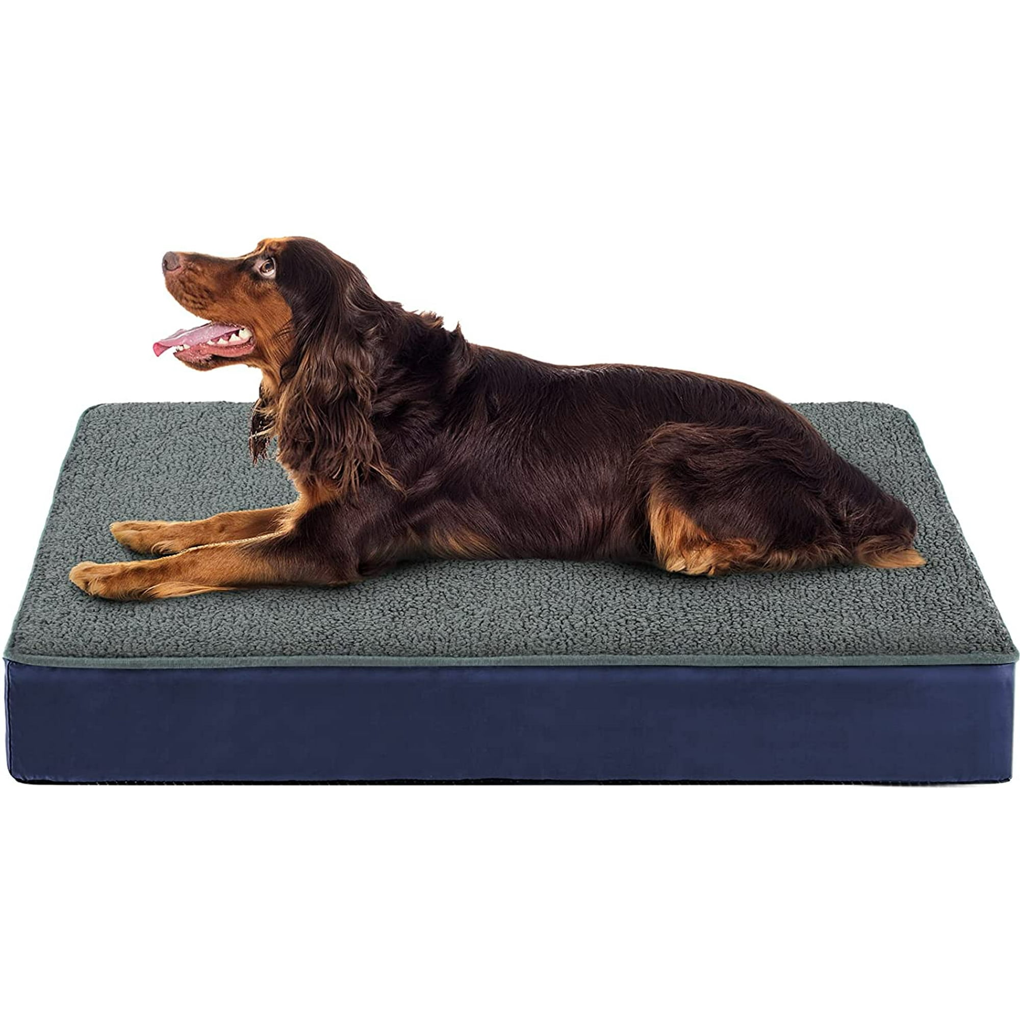 Iguohao Large Dog Bed For Small Medium Large Dogs Up To 55 85 115lbs 4 Inch Orthopedic Egg Crate Foam With Removable Washable Cover Fleece Top Wit