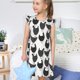 thumbnail image 4 of Fotbe Retro Rooster Vestido de Dormir para Niñas de 3 a 10 Años, Mangas Cortas, Estilo Princesa, Pijama Camisón con Mangas Voladas-Large, 4 of 6