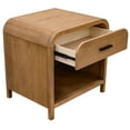 thumbnail image 3 of !nspire Modern Engineered Wood & Laminated Veneer 1 Drawer Night Table - Natural, 3 of 6