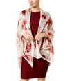 thumbnail image 1 of Cejon Accessories Womens Holiday Romance Scarf, Off-White, One Size, 1 of 3