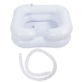 thumbnail image 2 of Hair Washing Basin, Easy To Inflate Inflatable Shampoo Basin Multi Purpose Folding PVC Leakproof with Repair Patch for Elderly White,Clear, 2 of 7