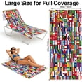 thumbnail image 2 of World Soccer Cup Towel Multiple National Flags Theme 30x60 Inch Large World Soccer Cup Gifts Soft Soccer Beach Towel for Men Women Pool Gym Beach Travel Machine Washable 2026 world Flags Merchandise, 2 of 6