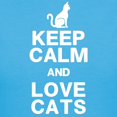 thumbnail image 3 of CafePress - Keep Calm Love Cats T Shirt - Women's Traditional Fit Dark T-Shirt, 3 of 4