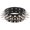 04-Black, variant on Punk Rivets Choker Gothic Necklace PU Leather Collar Adjustable Size