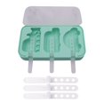 thumbnail image 2 of Silicone Popsicle Mold  Cartoon Ice Lolly Mould With 6 Sticks Stackable And Reusable Cartoons Cute Cream Moulds, 2 of 7
