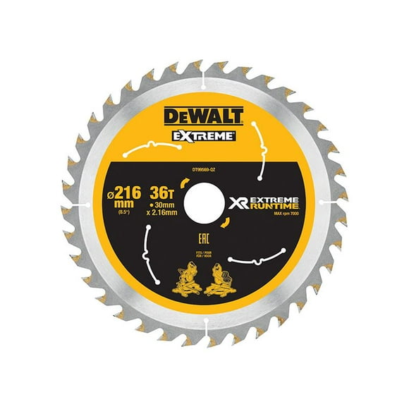 DEWALT - XR FlexVolt Circular Saw Blade 216 x 30mm x 36T