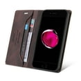 thumbnail image 2 of Allytech iPhone 7 Case, iPhone 8 Case, iPhone SE 2020 Case, PU Leather Kickstand Wallet Card RFID Blocking Magnetic Folio Holder, Book Style Anti-Scratch Phone Case For iPhone 7/8/SE 2020,Brown, 2 of 14