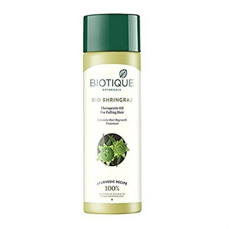 biotique bio bhringraj fresh growth therapeutic oil for falling hair, (Best Bhringraj Hair Oil In India)