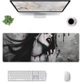 thumbnail image 2 of Dark Fantasy Gothic XXL XL Large Gaming Mouse Pad for Desk, Women Vampires Blood Face Non-Slip Long Extended Keyboard Pads Mousepad Rubber Table Mat 31.5 X 11.8 Inch, 2 of 6