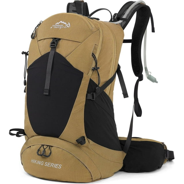 Mochila de Senderismo IX INOXTO Impermeable con Bolsa de Agua de 3L