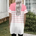 thumbnail image 6 of Summer Shirts For Women Sevevn Women's Fashionable Printed Double Pocket Short Sleeved V-Neck T-Shirt, 6 of 6