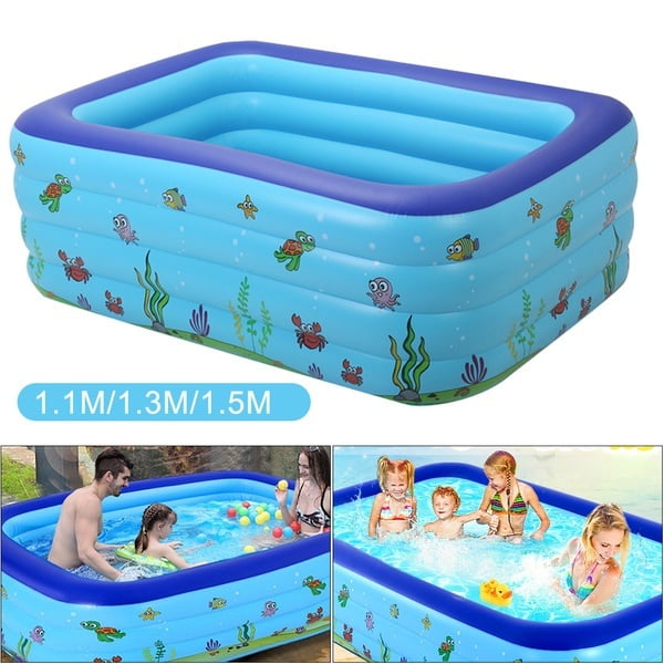 2 ring inflatable pool