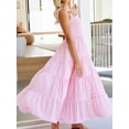 thumbnail image 6 of Niusricy Women Elegant Sexy Maxi Flowy Dress Ladies Sleeveless Long Swing Dress Casual Striped Print A-Line Dress High Waist Party Dress Summer Daily for Vacation Cocktail Beach Streetwear, 6 of 7