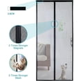 thumbnail image 2 of Mosquitera Magnética CHAO para Puerta 100x210 Negro, 2 of 5