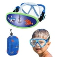thumbnail image 1 of Gafas de natación RUIGAO Blue Shark para niños de 3 a 5 años con funda, 1 of 8