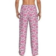 thumbnail image 3 of Goofa Cute Watermelon Flamingo Printed Soft Pajama Pants for Men, Wide Leg Comfy Casual Lounge Yoga Pants-XX-Large, 3 of 9