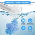 thumbnail image 4 of 1 Pc 1.57" Toilet Bowl Wand Refills, Disposable Toilet Brush Heads, Wall Mounted Scrubber Refill, Cleaner Refill Pads with Most Brushes for and Bathroom Cleaning, Blue, 4 of 7