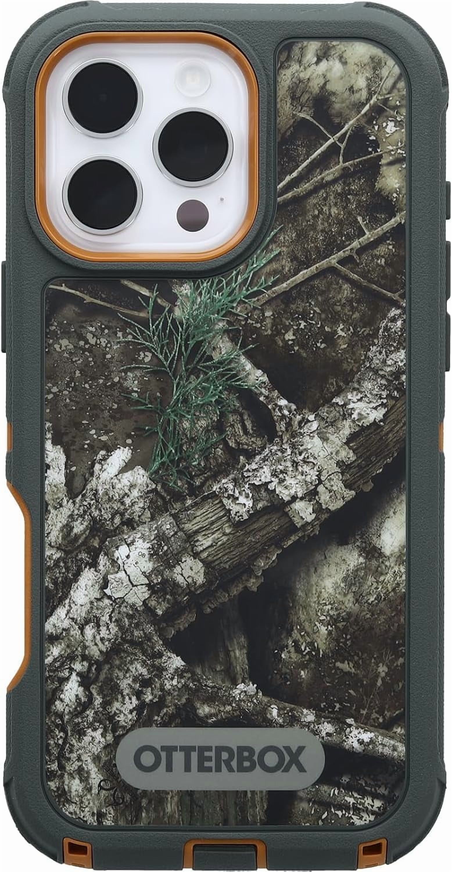 OtterBox iPhone 16 Pro Max (Only) - Defender Series MagSafe Case - Realtree APX (Camo) - Holster Clip Included - Built-in Magnets - Screenless - Rugged & Durable - with Port Protection - Non-Retail