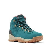 Columbia Women’s Newton Ridge Plus Waterproof Amped Hiking Boot, Waterproof Leather, Deep Wave/Red Coral, 7.5