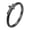 Female Black, variant on Matching Couple Cross Ring for Her and His Stainless Steel Wedding Band Male Black Size 8