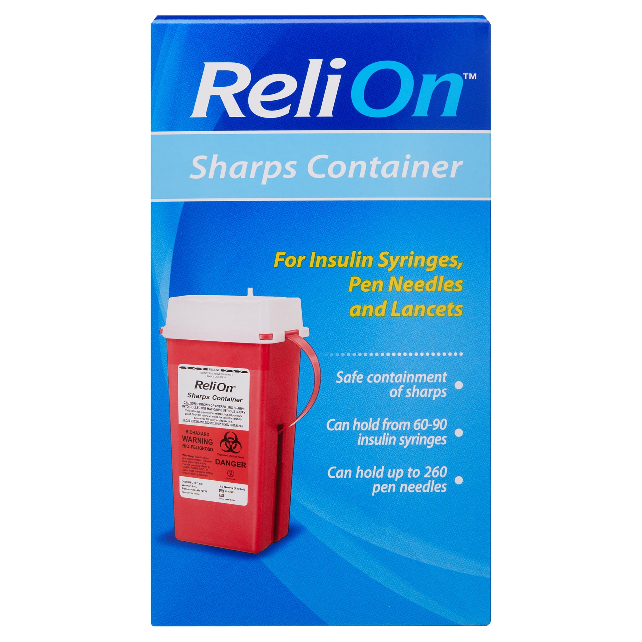 ReliOn Sharps Container