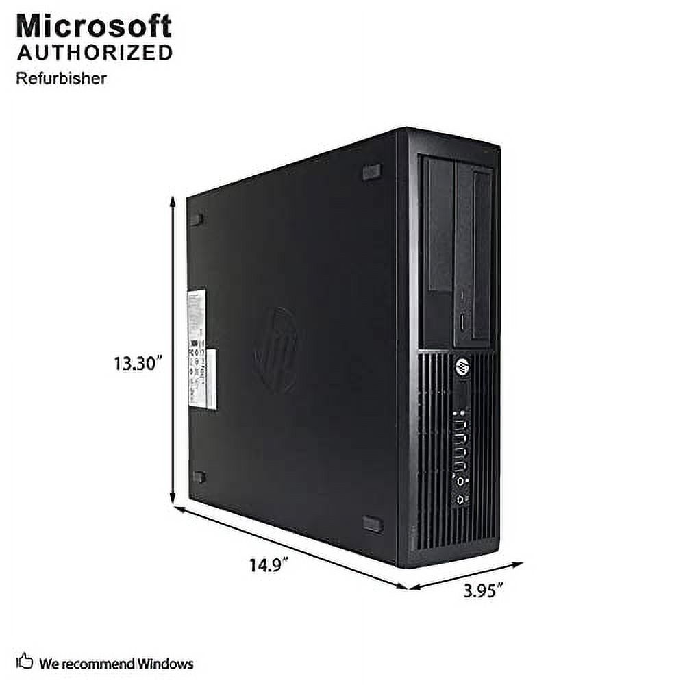HP Compaq Pro 4300 Small Form Factor PC, Intel Quad Core i5-3470 up to 3.6GHz, 16G DDR3, 512G SSD, DVD, WiFi, BT 4.0, Windows 10 64 Bit-Multi-Language Supports English/Spanish/French(used) - image 3 of 5