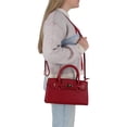 thumbnail image 5 of CTM  Pebble Grain Handbag Purse with Removable Crossbody Strap (Women), 5 of 6
