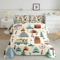 thumbnail image 2 of Erosebridal Happy Camping Camper Comforter Sets King Size, Jungle Adventure Comforters & Duvets, Microfiber Bedding King Comforter Set, RV Decor, 3-Piece, 2 of 8