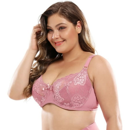 

Bnwani Underwear for Women 2022 Sexy Bra Gathers Big cup Lace Jacquar d Underwear For Women