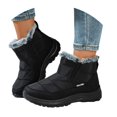 thumbnail image 3 of Insulated Winter Boots for Women - -Lined Cold Weather Outdoor Footwear With Low Heel Pull-On Design, 3 of 9