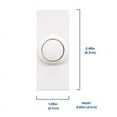 thumbnail image 4 of Heath Zenith Wireless White Doorbell Push-Button 18000126, 4 of 8