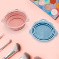 thumbnail image 4 of Foldable Makeup Brush Cleaner Bowl Portable Silicone Cosmetic Brushes Powder Puffs Makeup Sponges Cleaning Tool, 4 of 7