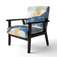 thumbnail image 2 of Designart "Indigo Panel III" Upholstered Glam Modern Accent Chair - Arm Chair, 2 of 5