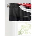 thumbnail image 6 of Valances for Windows Abstract Stitching Rod Pocket Cafe Window Treatments Valance Curtains for Kitchen Bathroom Laundry Basement Windows 42"x12", 6 of 9