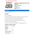 thumbnail image 2 of Fuel Tank - Compatible with 2002 - 2006 Suzuki XL-7 2003 2004 2005, 2 of 2
