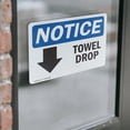 thumbnail image 4 of (2 Pack) Towel Drop [Down Arrow] Sign, 4 of 7